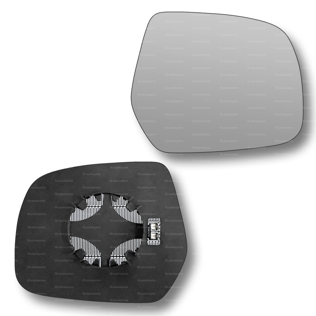 Replacement Wing Mirror Glass Right for Ford Ranger 2006-2011 Clip-On Driver Off side Heated Convex
