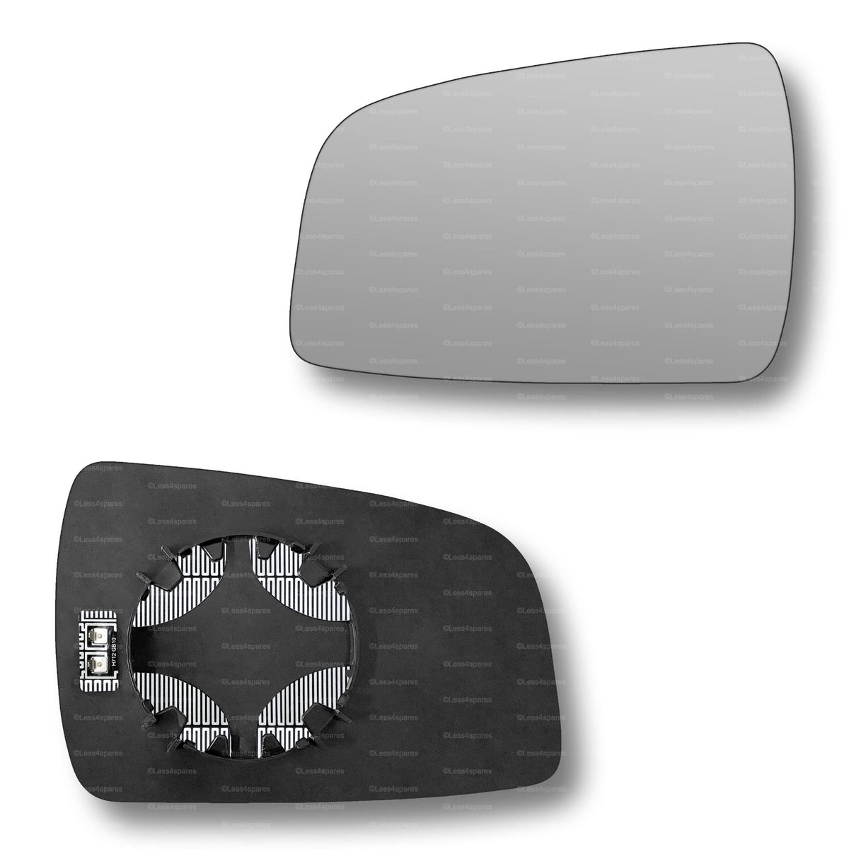 Replacement Wing Mirror Glass Left for Vauxhall Zafira 2009-2014 Clip-On Passenger Near Side N/S Heated Convex