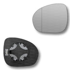 Replacement Wing Mirror Glass Left for Fiat 500x 2015-2022 Clip-On Passenger Near Side N/S Heated with Blind Spot