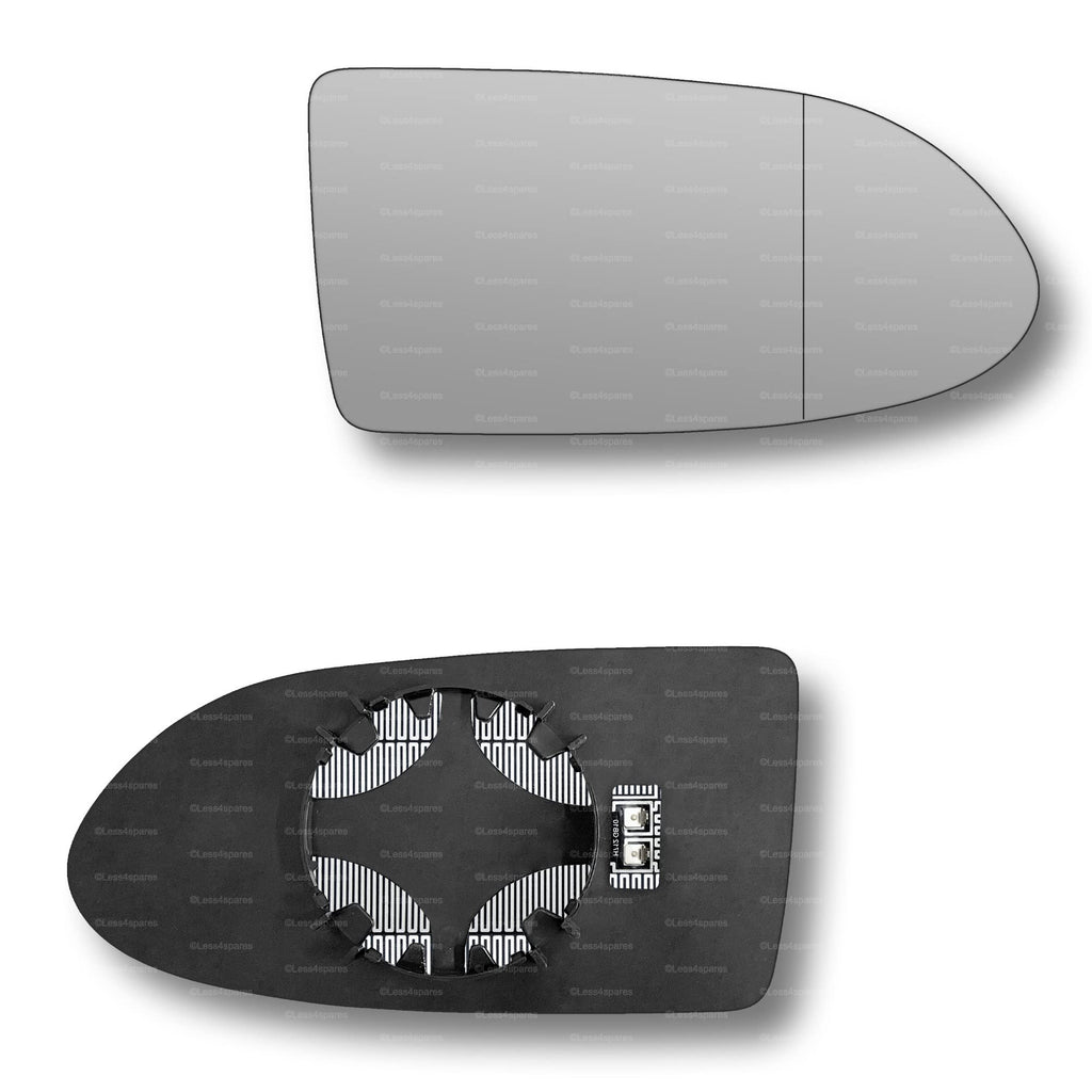 Replacement Wing Mirror Glass Right for Vauxhall Zafira 1999-2005 Clip-On Driver Off side Heated with Blind Spot