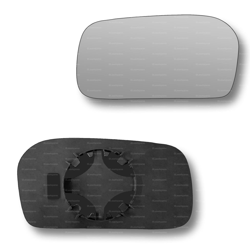 Replacement Wing Mirror Glass Left for Audi 100 1991-1994 Clip-On Passenger Near Side N/S Convex