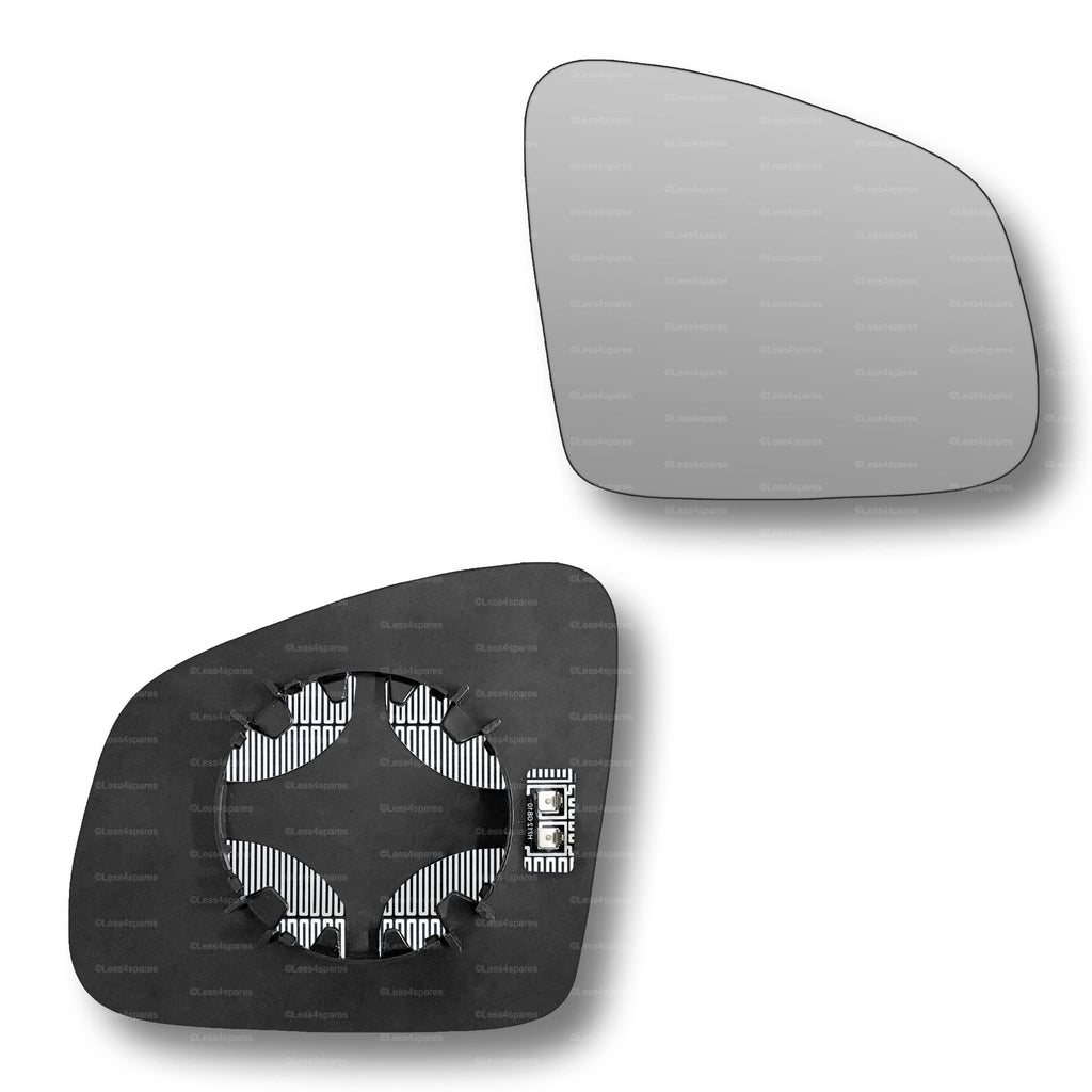 Replacement Wing Mirror Glass Right for Smart Fortwo Forfour 2014-2021 Clip-On Driver Off side Heated Convex