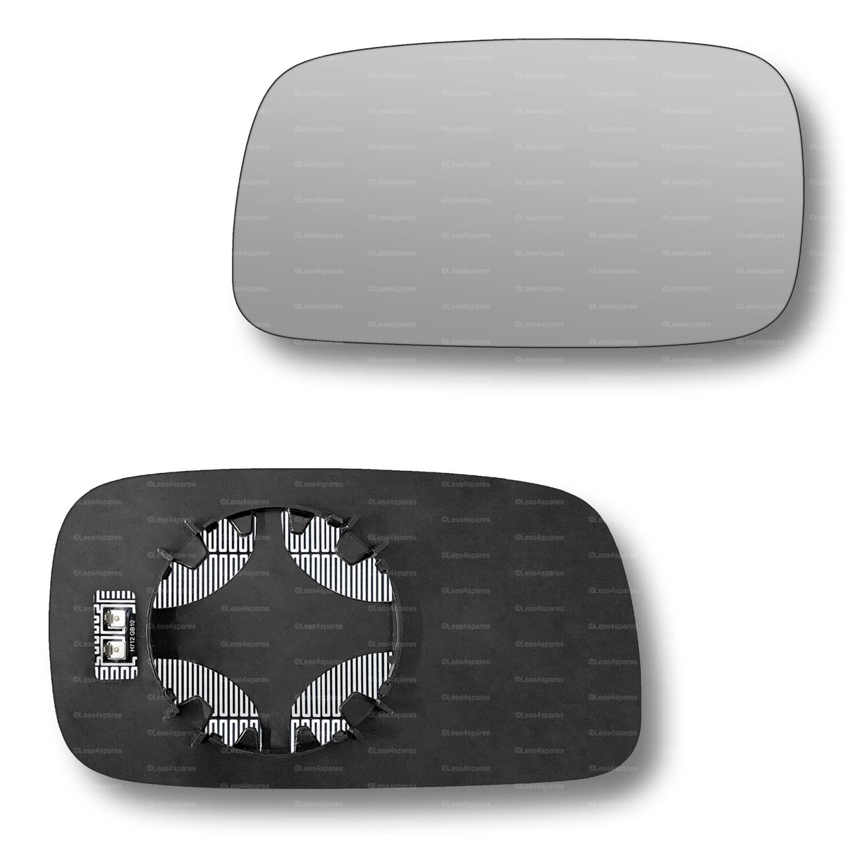 Replacement Wing Mirror Glass Left for VW Passat 1988-1997 Clip-On Passenger Near Side N/S Heated Convex