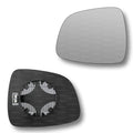 Replacement Wing Mirror Glass Left for Fiat Sedici 2006-2014 Clip-On Passenger Near Side N/S Heated Convex