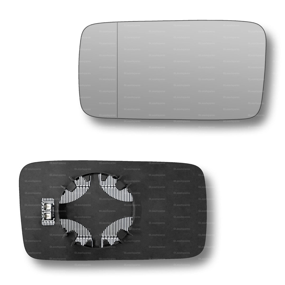 Replacement Wing Mirror Glass Left for VW Golf Vento 1992-1998 Clip-On Passenger Near Side N/S Heated with Blind Spot