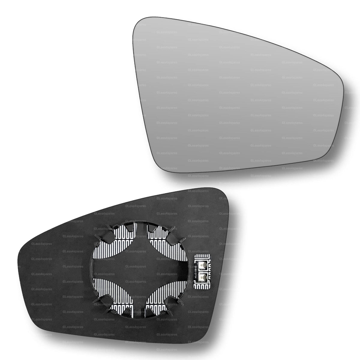 Replacement Wing Mirror Glass Right for VW Tiguan 2016-2022 Clip-On Driver Off side Heated Convex