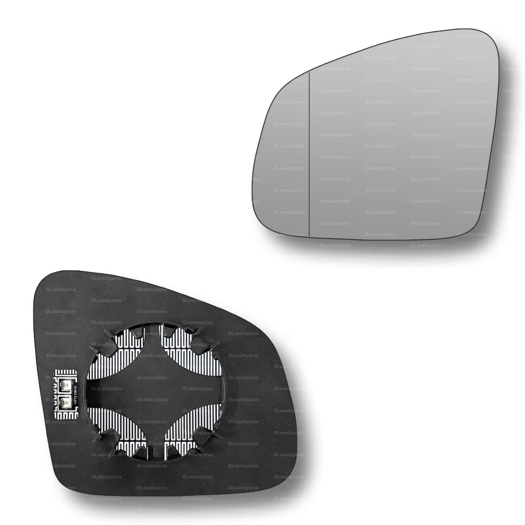 Replacement Wing Mirror Glass Left for Renault Twingo 2014-2021 Clip-On Passenger Near Side N/S Heated with Blind Spot