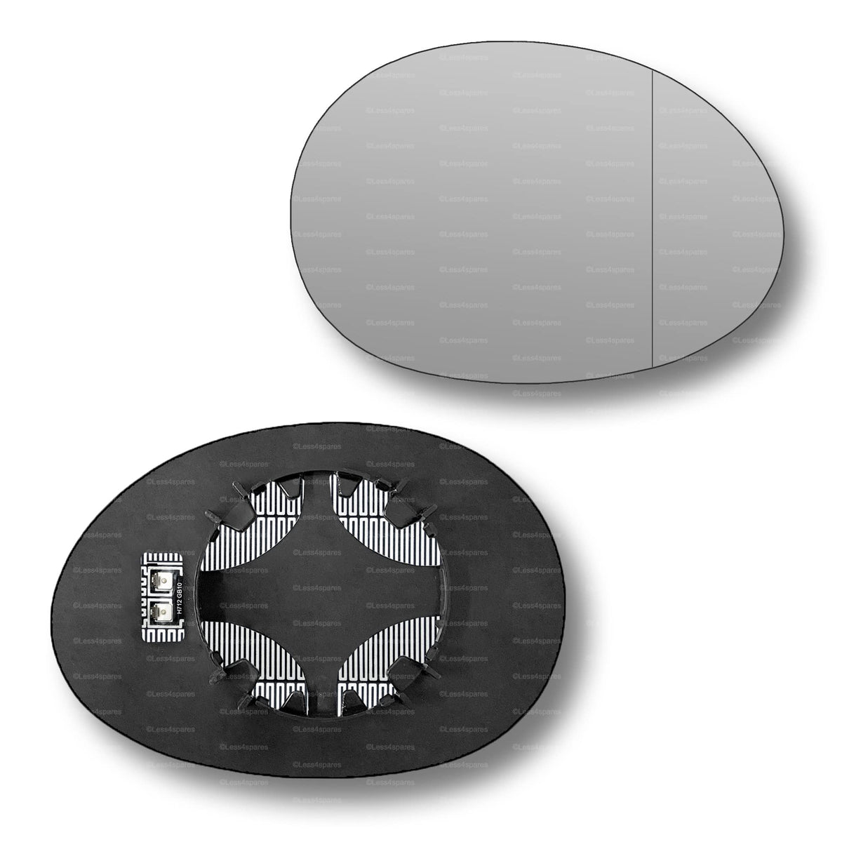 Replacement Wing Mirror Glass Right for Mini Countryman 2017-2022 Clip-On Driver Off side Heated with Blind Spot