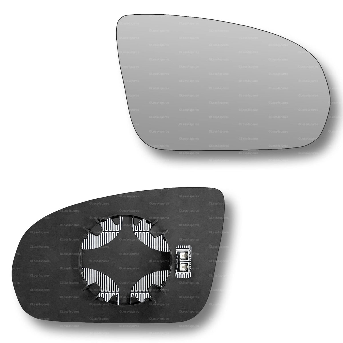 Replacement Wing Mirror Glass Right for Mercedes EQB 2021-2022 Clip-On Driver Off side Heated Convex