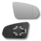 Replacement Wing Mirror Glass Right for Volvo V60 2018-2022 Clip-On Driver Off side Heated with Blind Spot