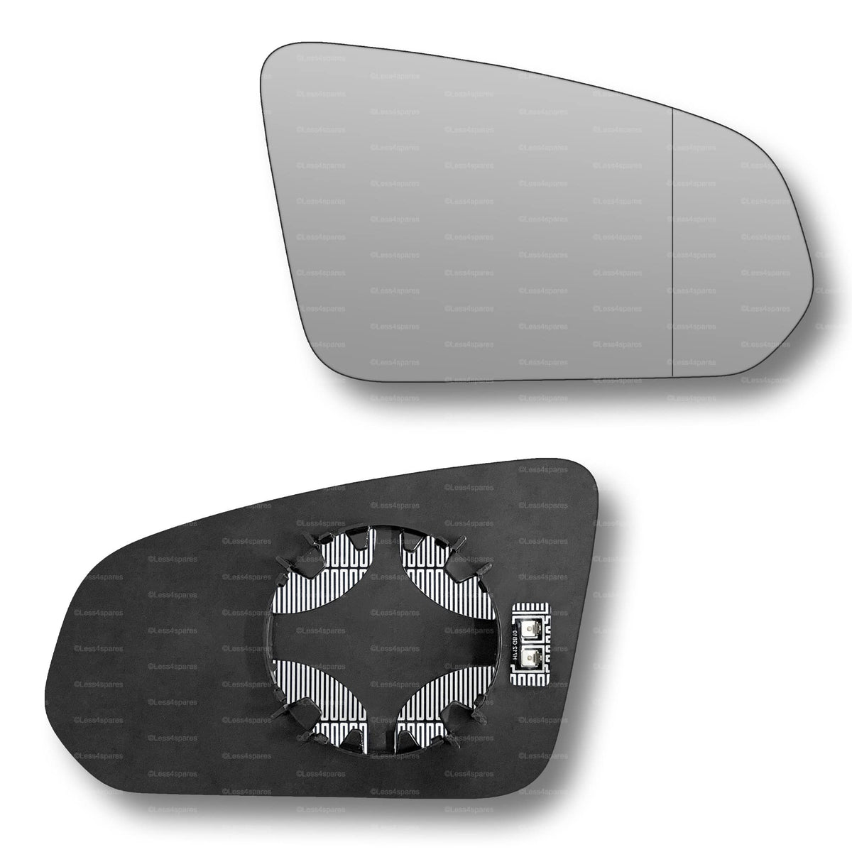 Replacement Wing Mirror Glass Right for Volvo V60 2018-2022 Clip-On Driver Off side Heated with Blind Spot