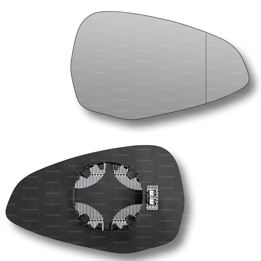 Replacement Wing Mirror Glass Right for Audi A5 2016-2022 Clip-On Driver Off side Heated with Blind Spot