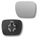 Replacement Wing Mirror Glass Right for Renault Kangoo 2009-2014 Clip-On Driver Off side Heated Convex