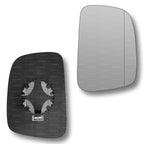 Replacement Wing Mirror Glass Left for VW Caddy 2004-2015 Clip-On Passenger Near Side N/S Heated with Blind Spot
