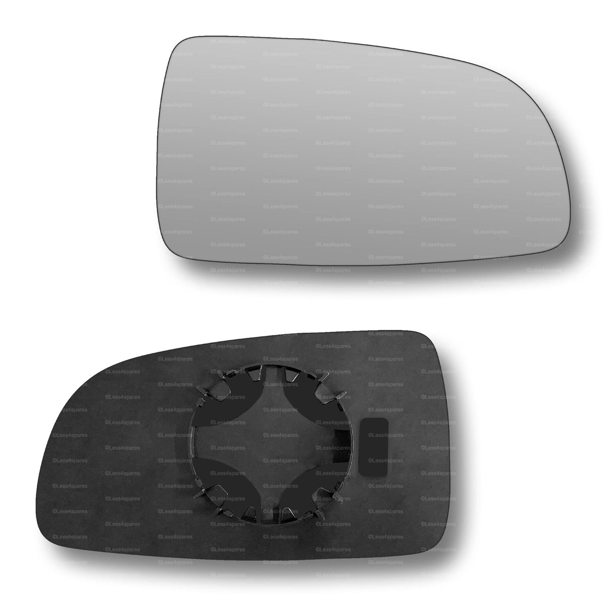 Replacement Wing Mirror Glass Right for Chevrolet Aveo 2008-2011 Clip-On Driver Off side Convex
