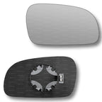 Replacement Wing Mirror Glass Right for VW Fox 2003-2011 Clip-On Driver Off side Heated Convex