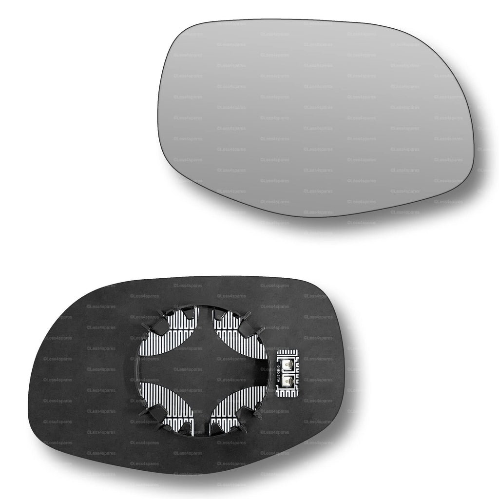 Replacement Wing Mirror Glass Right for Porsche Cayenne 2007-2010 Clip-On Driver Off side Heated Convex