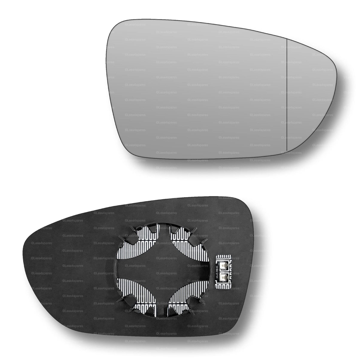 Replacement Wing Mirror Glass Right for Kia Ceed 2012-2018 Clip-On Driver Off side Heated with Blind Spot