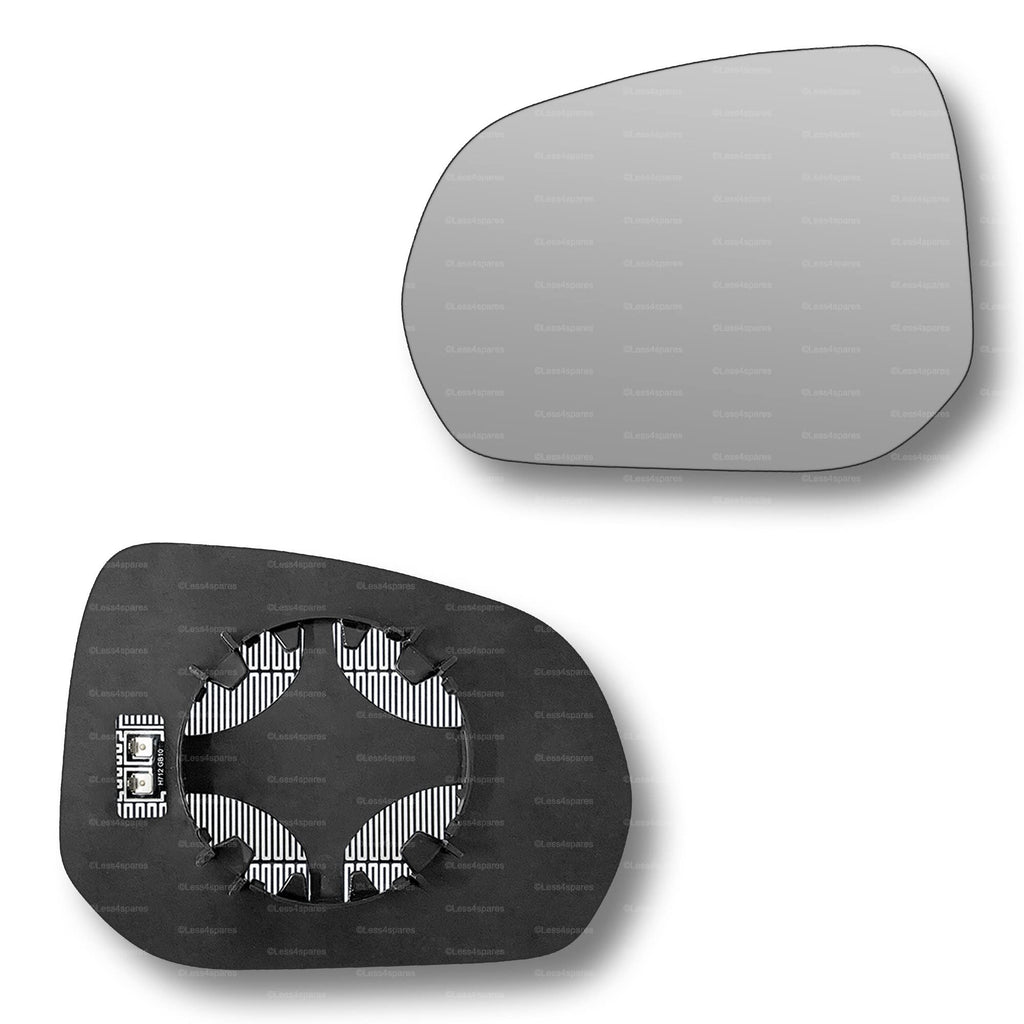 Replacement Wing Mirror Glass Left for Peugeot 3008 2009-2012 Clip-On Passenger Near Side N/S Heated Convex