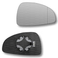 Replacement Wing Mirror Glass Right for Audi TT 2006-2014 Clip-On Driver Off side Heated with Blind Spot