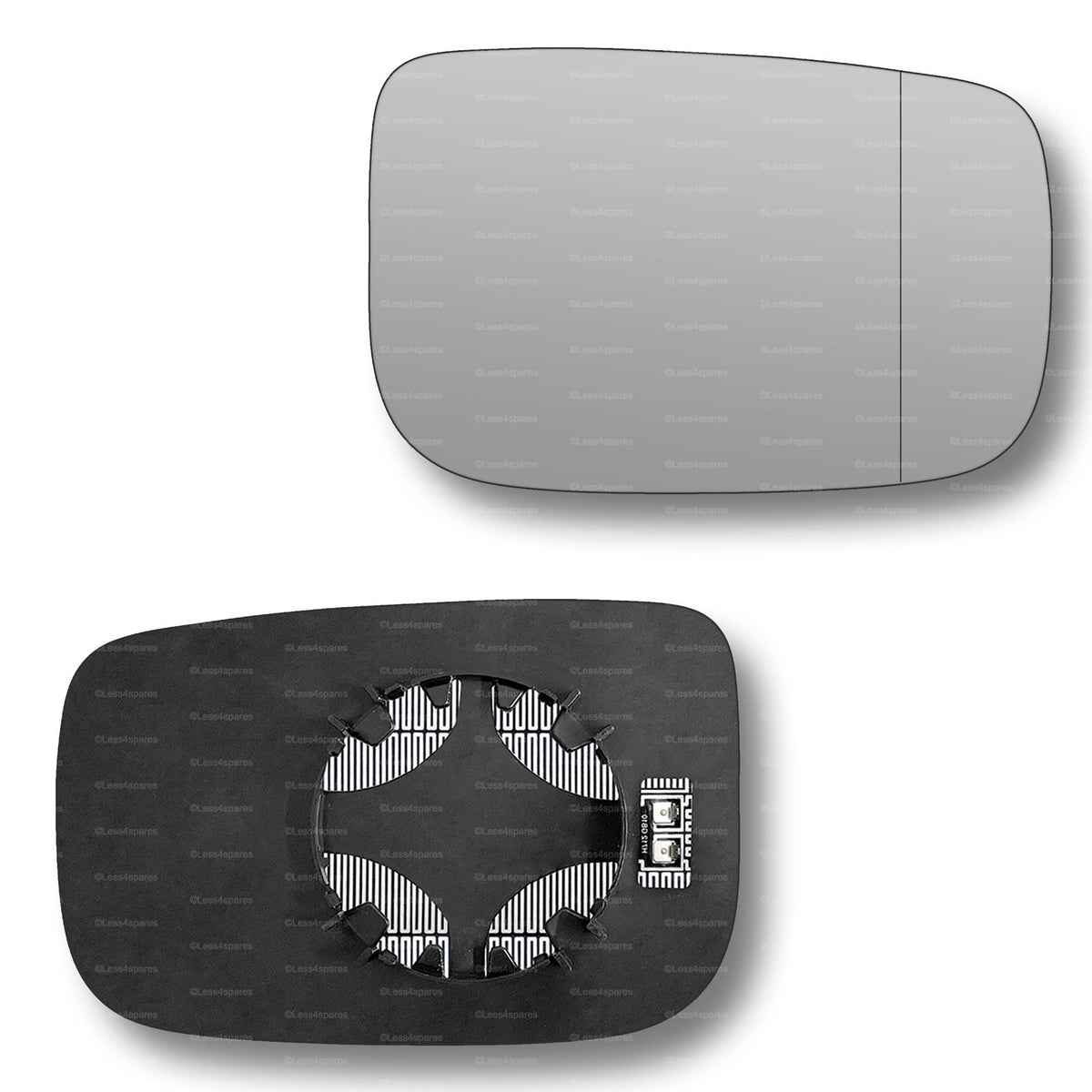 Replacement Wing Mirror Glass Right for Volvo XC60 2008-2017 Clip-On Driver Off side Heated with Blind Spot