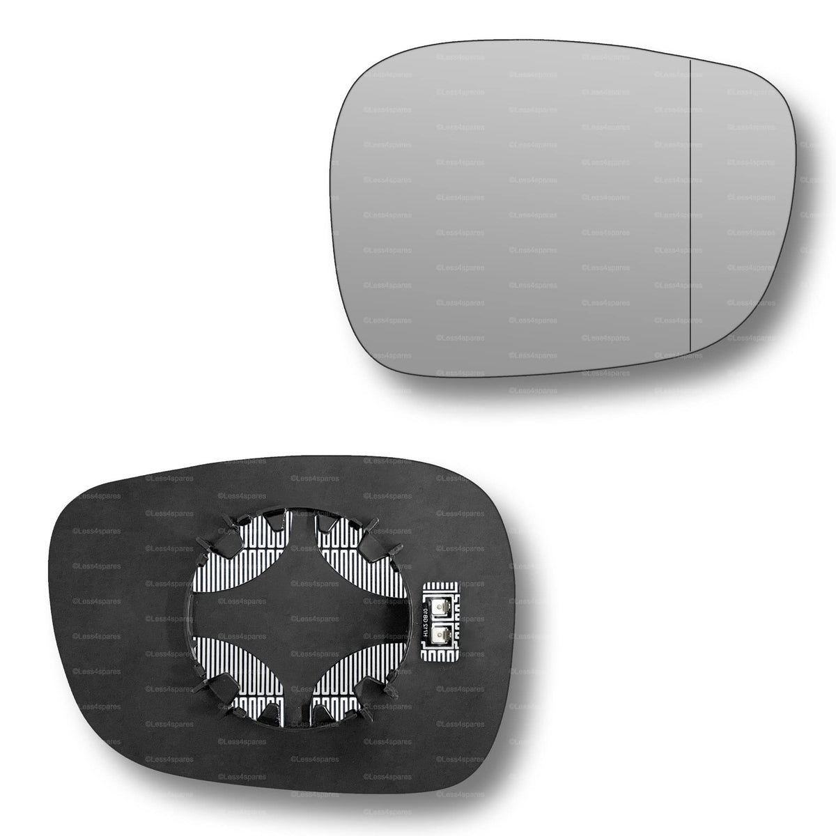 Replacement Wing Mirror Glass Right for BMW X1 2009-2012 Clip-On Driver Off side Heated with Blind Spot