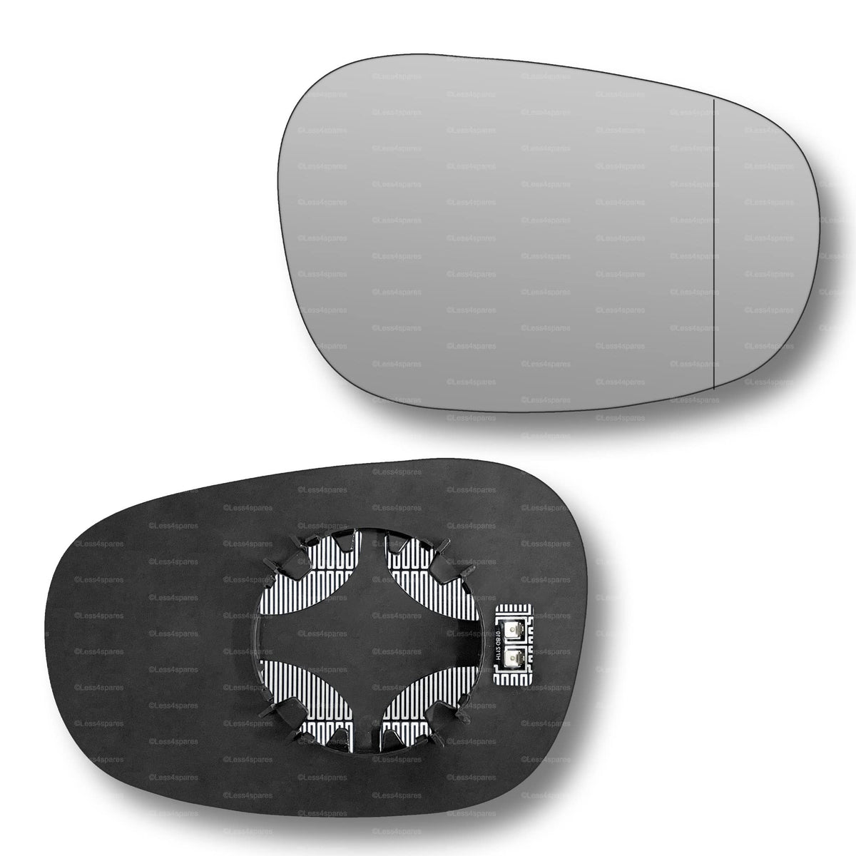 Replacement Wing Mirror Glass Right for BMW 3 Series 2008-2012 Clip-On Driver Off side Heated with Blind Spot