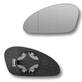 Replacement Wing Mirror Glass Left for Seat Ibiza 2002-2008 Clip-On Passenger Near Side N/S Heated with Blind Spot