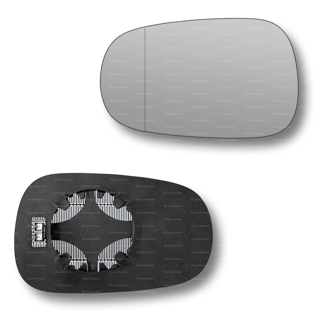 Replacement Wing Mirror Glass Left for Renault Megane Scenic 1996-2001 Clip-On Passenger Near Side N/S Heated with Blind Spot