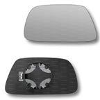 Replacement Wing Mirror Glass Left for Jeep Grand Cherokee 2005-2009 Clip-On Passenger Near Side N/S Heated Convex