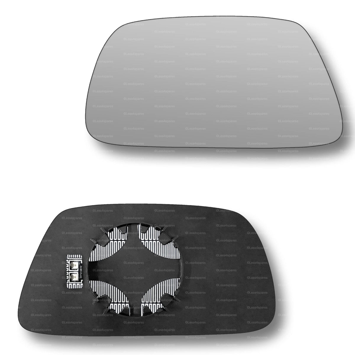 Replacement Wing Mirror Glass Left for Jeep Grand Cherokee 2005-2009 Clip-On Passenger Near Side N/S Heated Convex