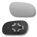Replacement Wing Mirror Glass Right for Mitsubishi Carisma 1995-2006 Clip-On Driver Off side Heated Convex