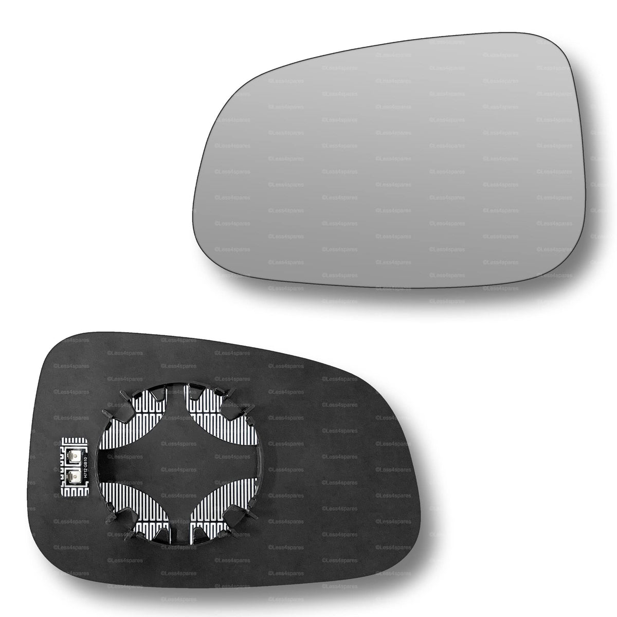 Replacement Wing Mirror Glass Left for Jaguar X-Type 2008-2009 Clip-On Passenger Near Side N/S Heated Convex