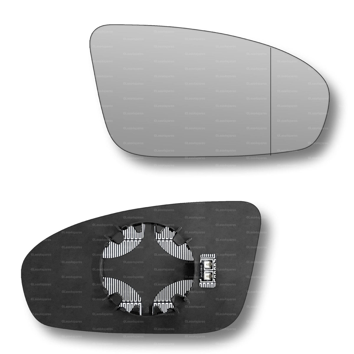 Replacement Wing Mirror Glass Right for BMW M6 2012-2018 Clip-On Driver Off side Heated with Blind Spot