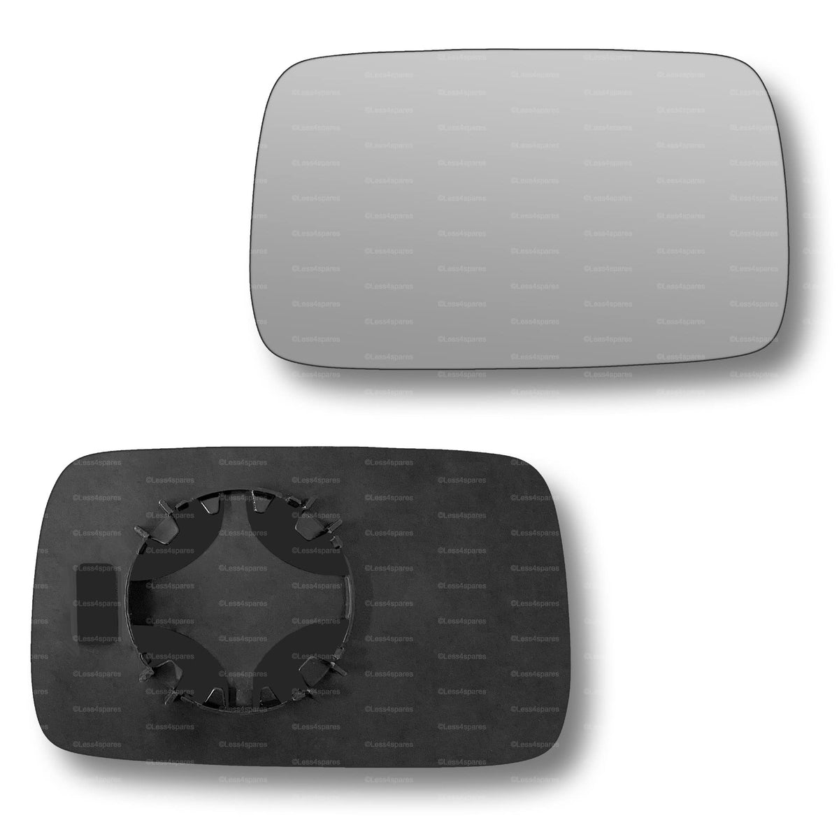 Replacement Wing Mirror Glass Left for BMW 3 Series 1982-2000 Clip-On Passenger Near Side N/S Convex