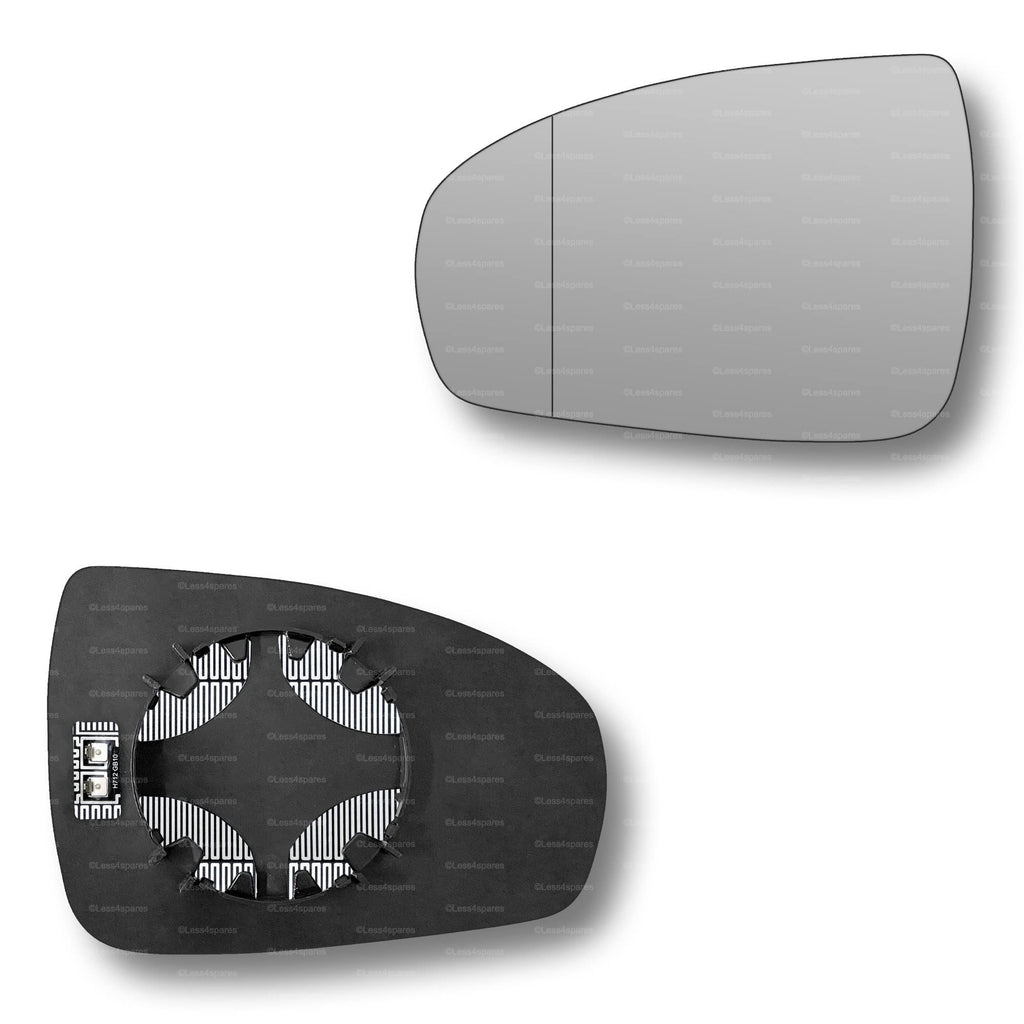 Replacement Wing Mirror Glass Left for Mercedes CLC-Class 2008-2011 Clip-On Passenger Near Side N/S Heated with Blind Spot