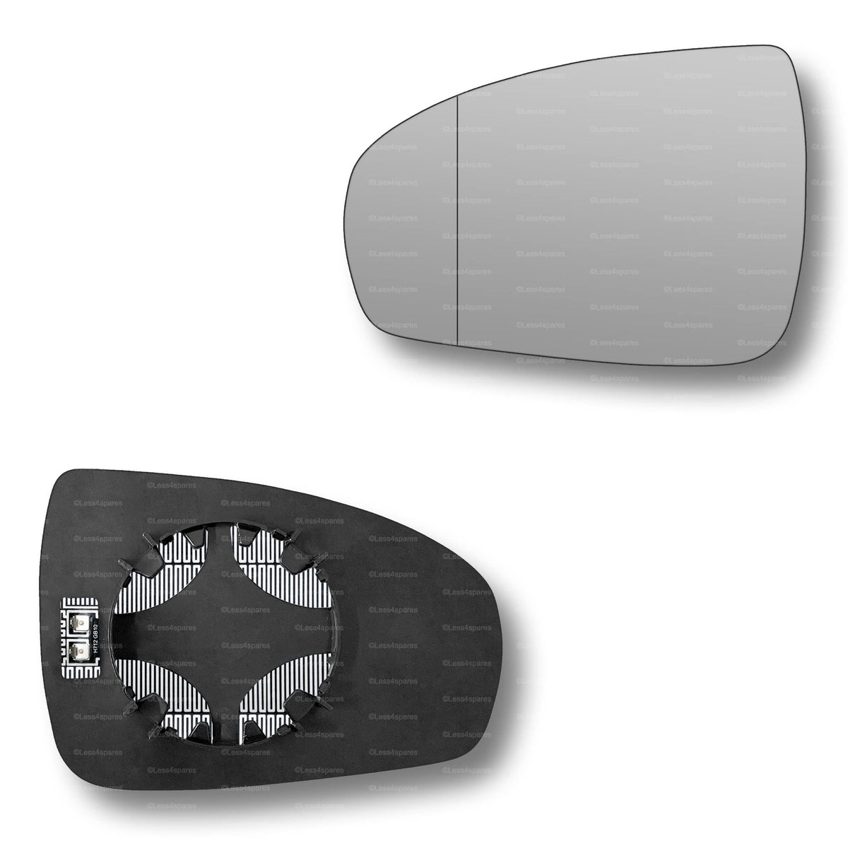 Replacement Wing Mirror Glass Left for Mercedes CLS 2009-2010 Clip-On Passenger Near Side N/S Heated with Blind Spot