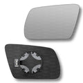 Replacement Wing Mirror Glass Left for Audi A6 Allroad 1999-2009 Clip-On Passenger Near Side N/S Heated Convex