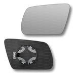 Replacement Wing Mirror Glass Left for Audi A6 Allroad 1999-2009 Clip-On Passenger Near Side N/S Heated Convex