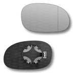 Replacement Wing Mirror Glass Right for Peugeot 206 1998-2010 Clip-On Driver Off side Heated with Blind Spot