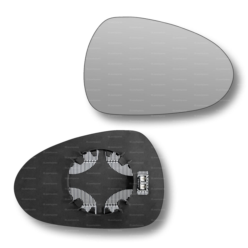 Replacement Wing Mirror Glass Right for Seat Exeo 2008-2013 Clip-On Driver Off side Heated Convex