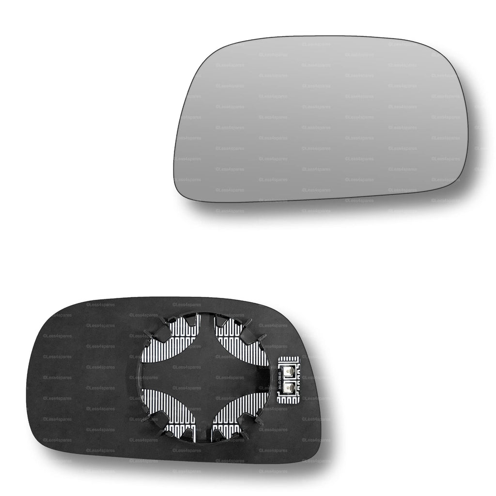 Replacement Wing Mirror Glass Right for Suzuki Wagon R 2000-2007 Clip-On Driver Off side Heated Convex