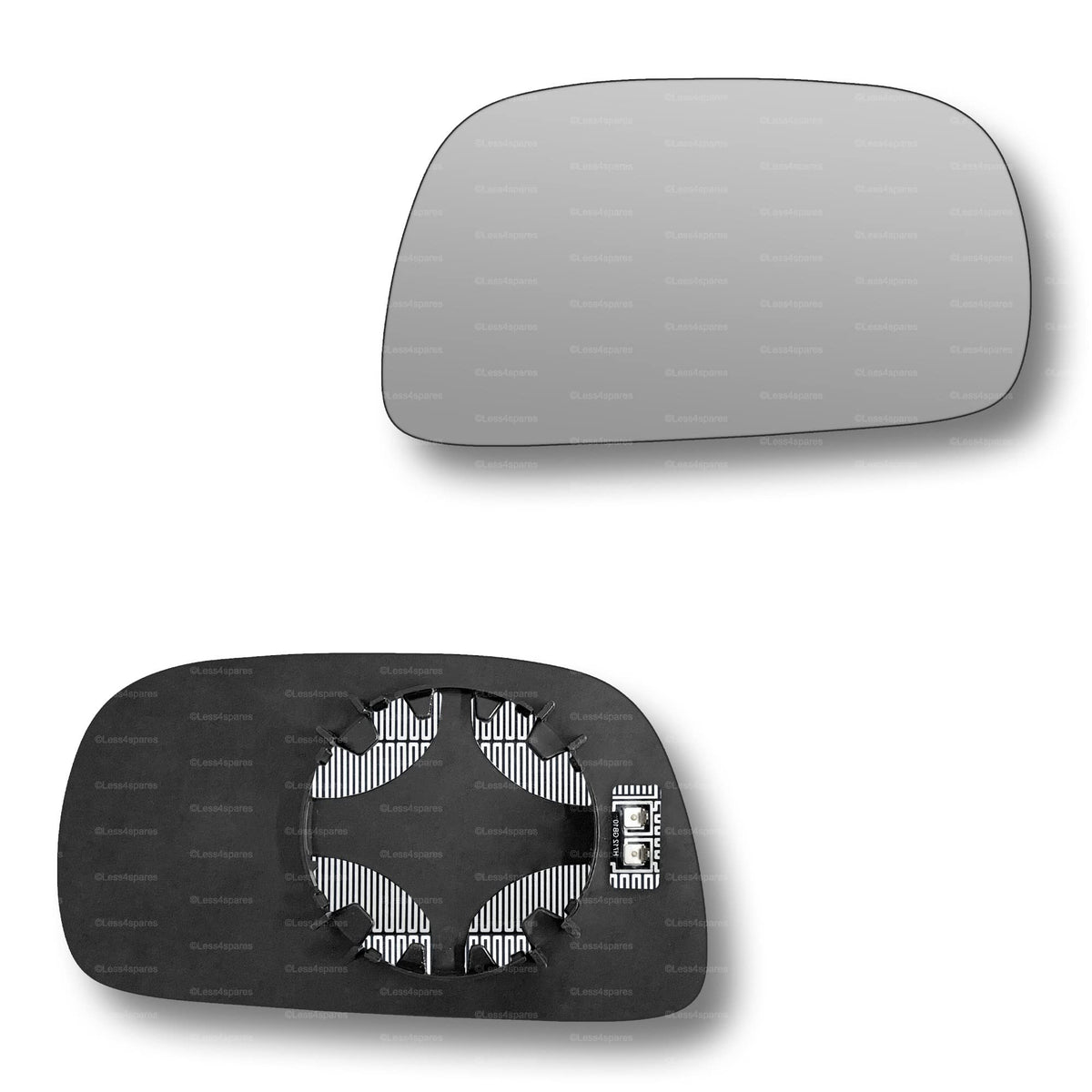 Replacement Wing Mirror Glass Right for Suzuki Wagon R 2000-2007 Clip-On Driver Off side Heated Convex
