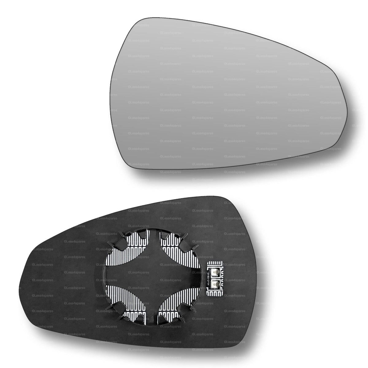 Replacement Wing Mirror Glass Right for Audi Q7 2015-2022 Clip-On Driver Off side Heated Convex