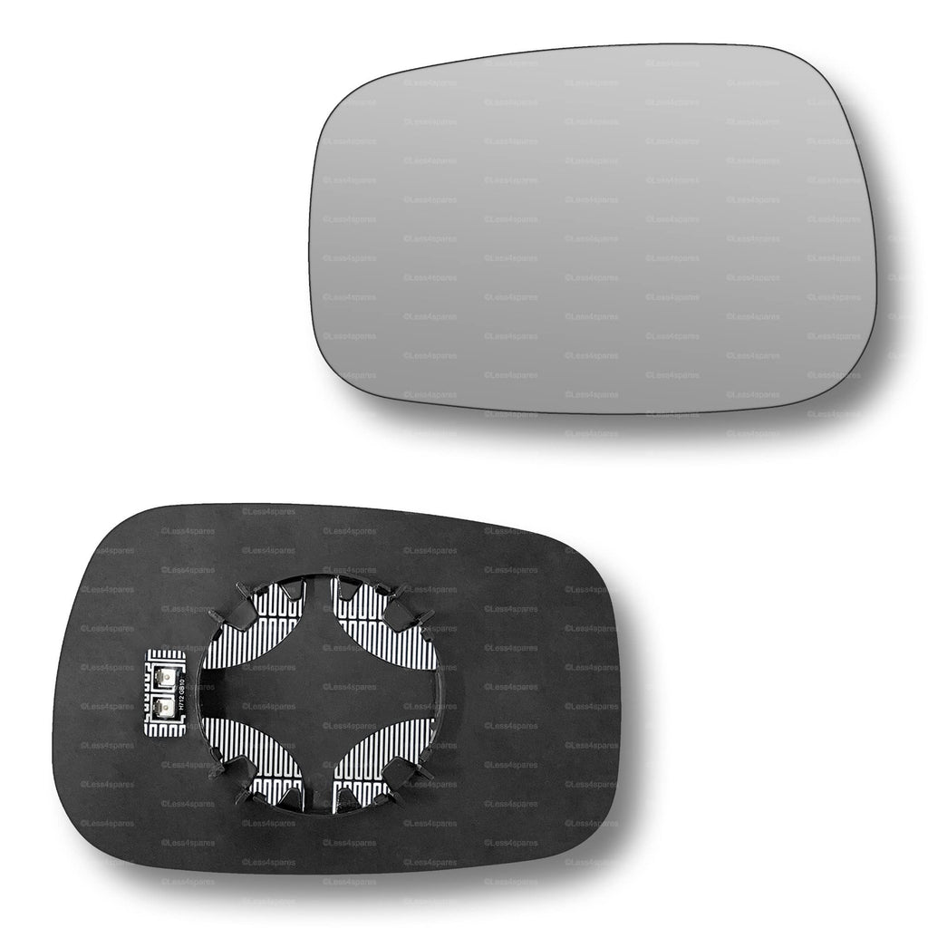 Replacement Wing Mirror Glass Left for Peugeot Partner 1996-2008 Clip-On Passenger Near Side N/S Heated Convex