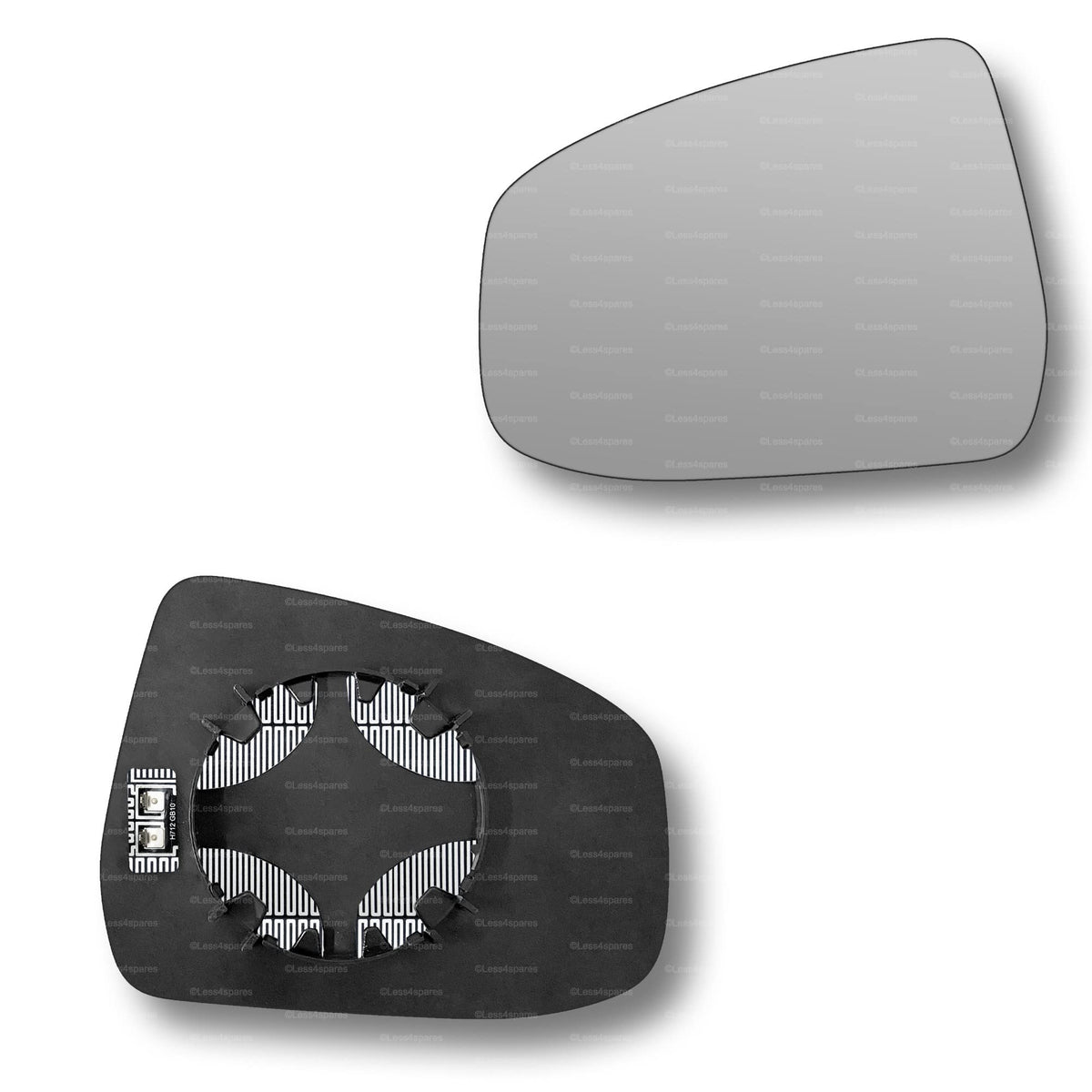 Replacement Wing Mirror Glass Left for Ford Focus 2008-2018 Clip-On Passenger Near Side N/S Heated Convex