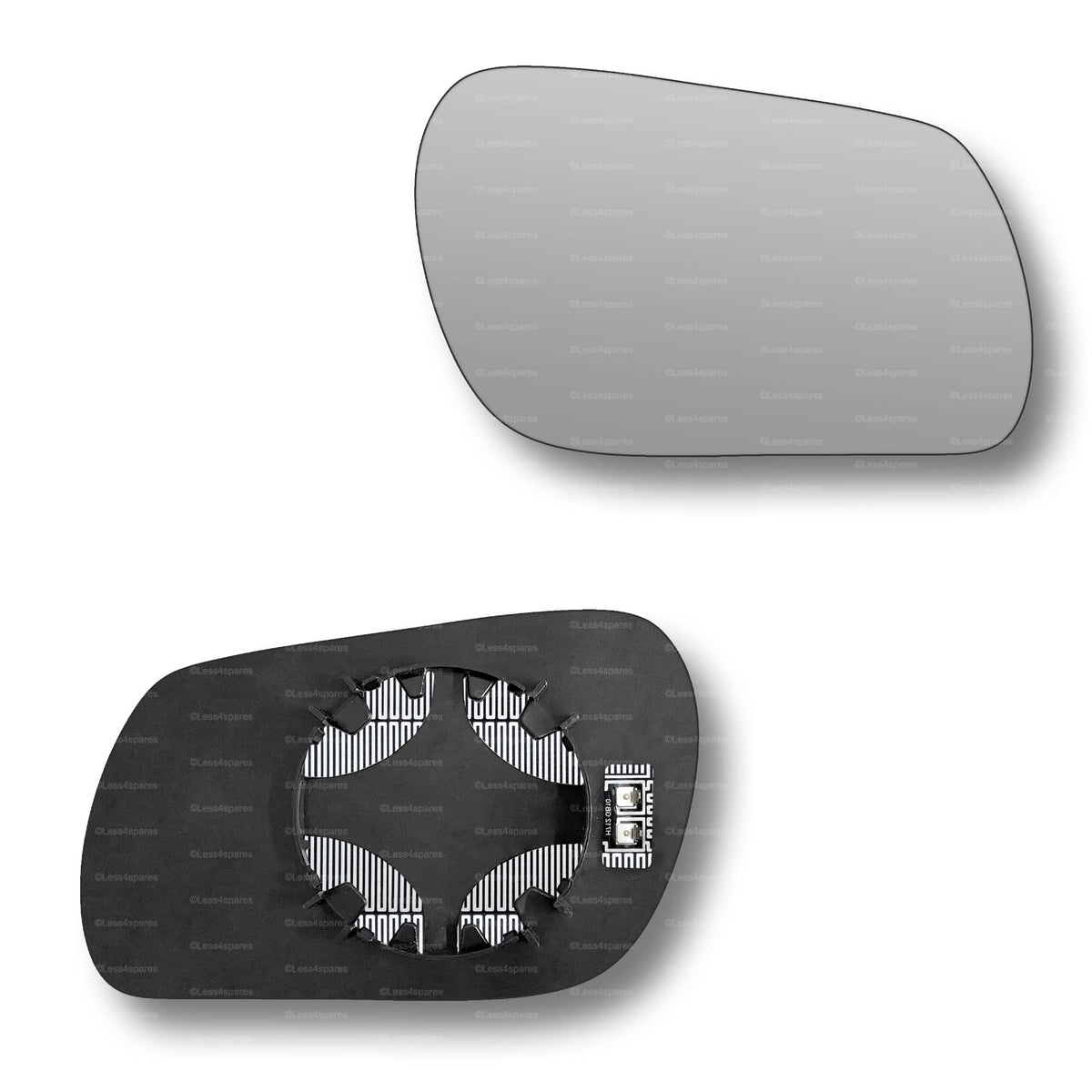 Replacement Wing Mirror Glass Right for Mazda 3 2003-2009 Clip-On Driver Off side Heated Convex