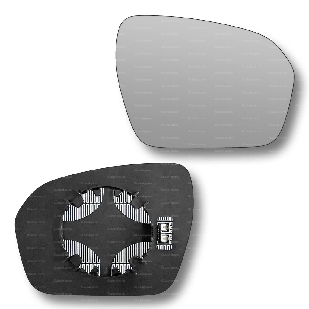 Replacement Wing Mirror Glass Right for Land Rover Range Rover Evoque 2011-2013 Clip-On Driver Off side Heated Convex
