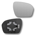 Replacement Wing Mirror Glass Right for Land Rover Range Rover Evoque 2011-2013 Clip-On Driver Off side Heated Convex