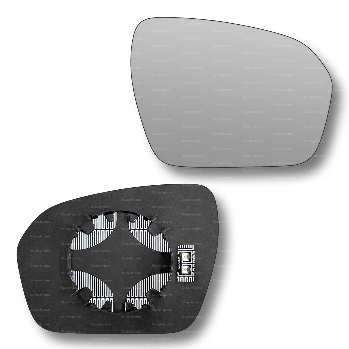 Replacement Wing Mirror Glass Right for Land Rover Range Rover Evoque 2011-2013 Clip-On Driver Off side Heated Convex